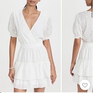 WAYF reese smocked waist tiered mini dress